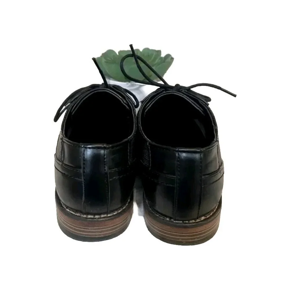 Tahari Boys Oxford Lace Up Dress‎ Black Shoe Size 5